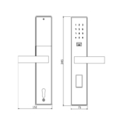 Cerradura Electrónica para hotel Hospitality y oficinas KR34 acotada